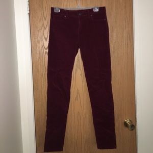 Burgundy corduroy pants size 6