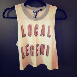 Black Moon Cropped Graphic Tank