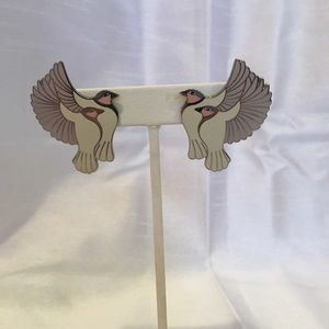Vintage bird earrings