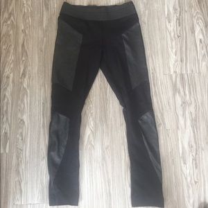 Black BCBG Moto Leggings