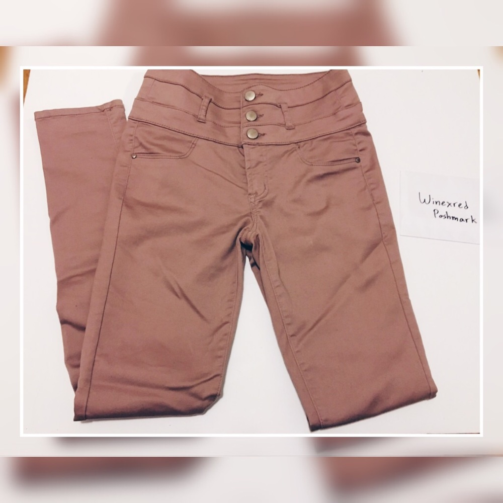 Pink 4 Charlotte Russe High Waisted Skinny Jeans