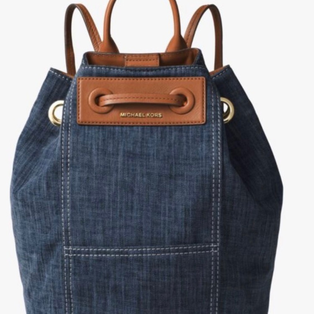 Michael Kors Krissy Large Denim Backpack