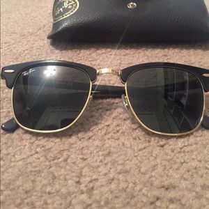 Ray-Ban clubmaster sunglasses.