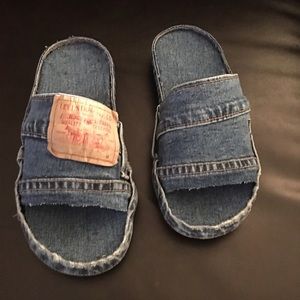 Levi denim slides