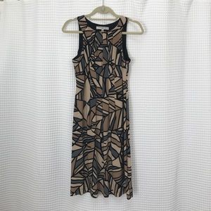 A-line jewel neck Evan Picone dress