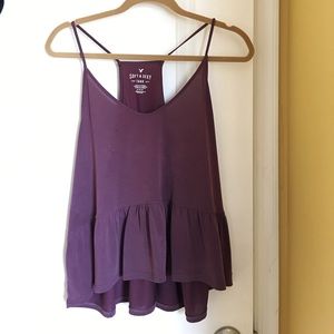 Flowy peplum tank