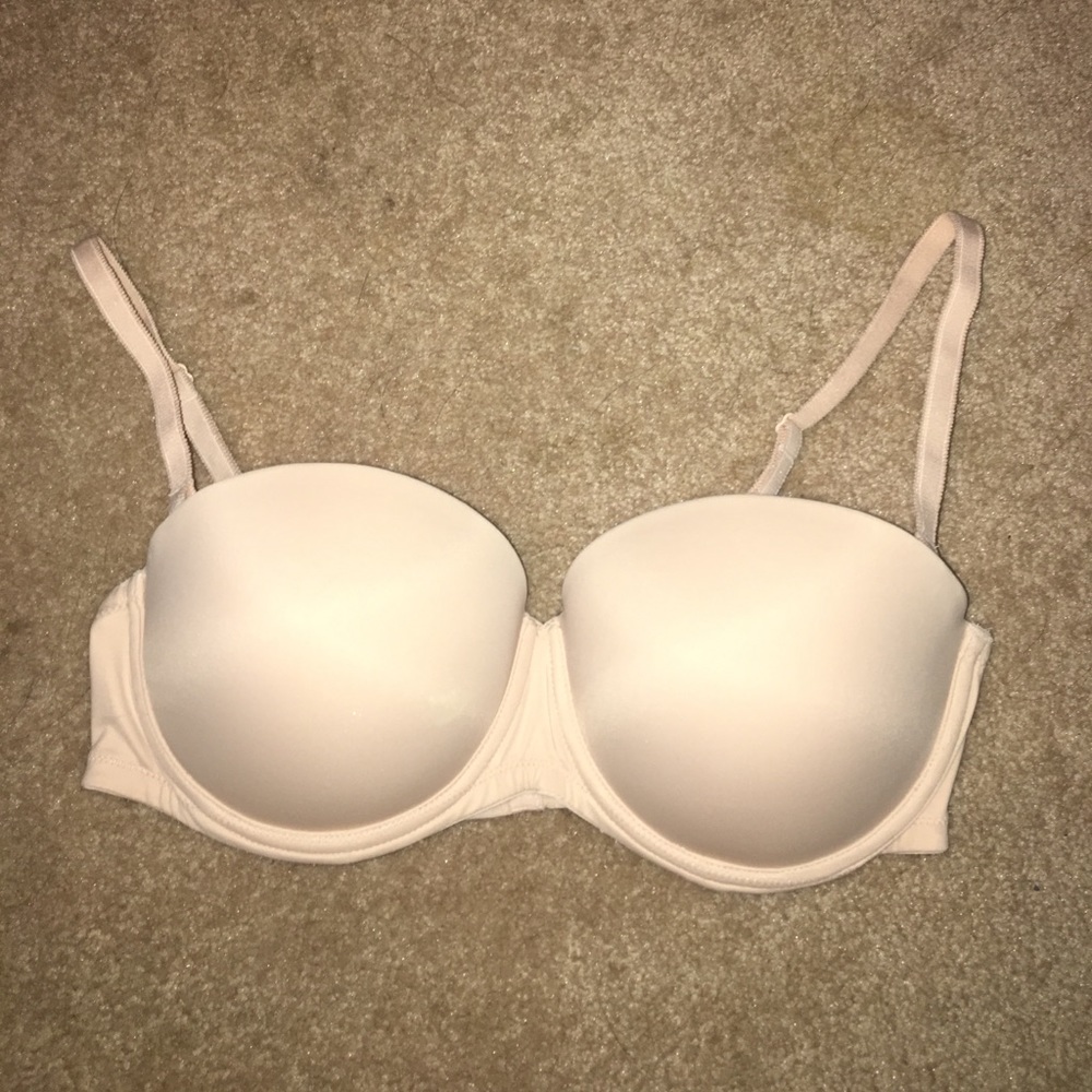 36C VS PINK convertible straps/strapless nude bra