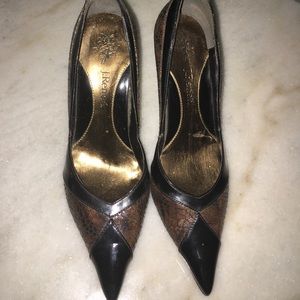 J.Renee Black and Brown Pumps
