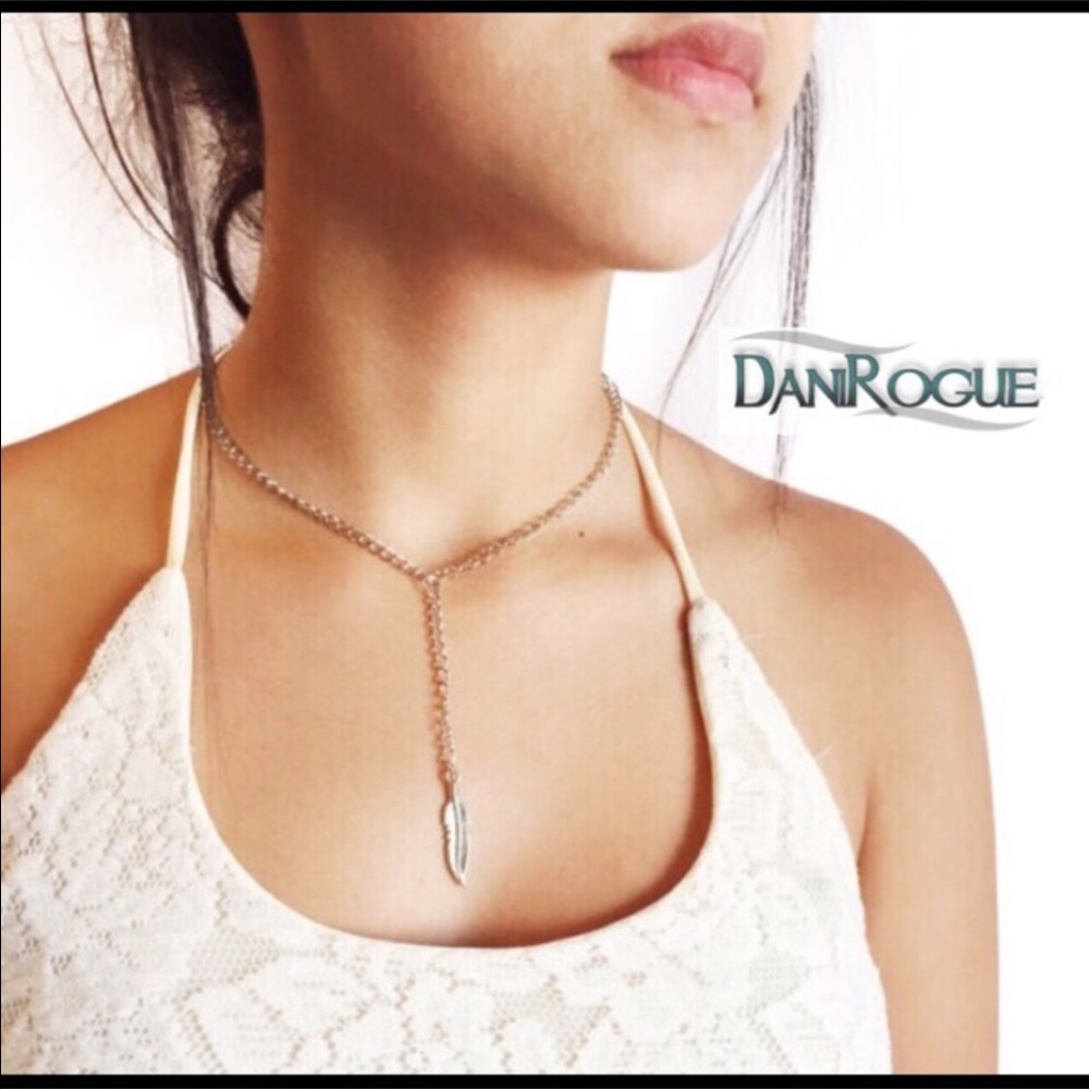 Feather Choker Necklace