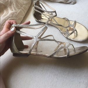 ⚡️SALE⚡️ Gold Ivanka Trump Sandals