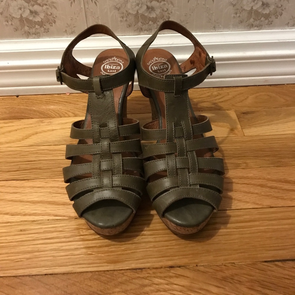 Jeffrey Campbell cork wedge heels