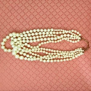Jcrew pearl twisted hammock necklace