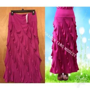 SALE**Sharon Tang Ruffle skirt•Fuchsia/Pink