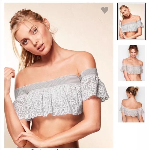 bralette with off shoulder top