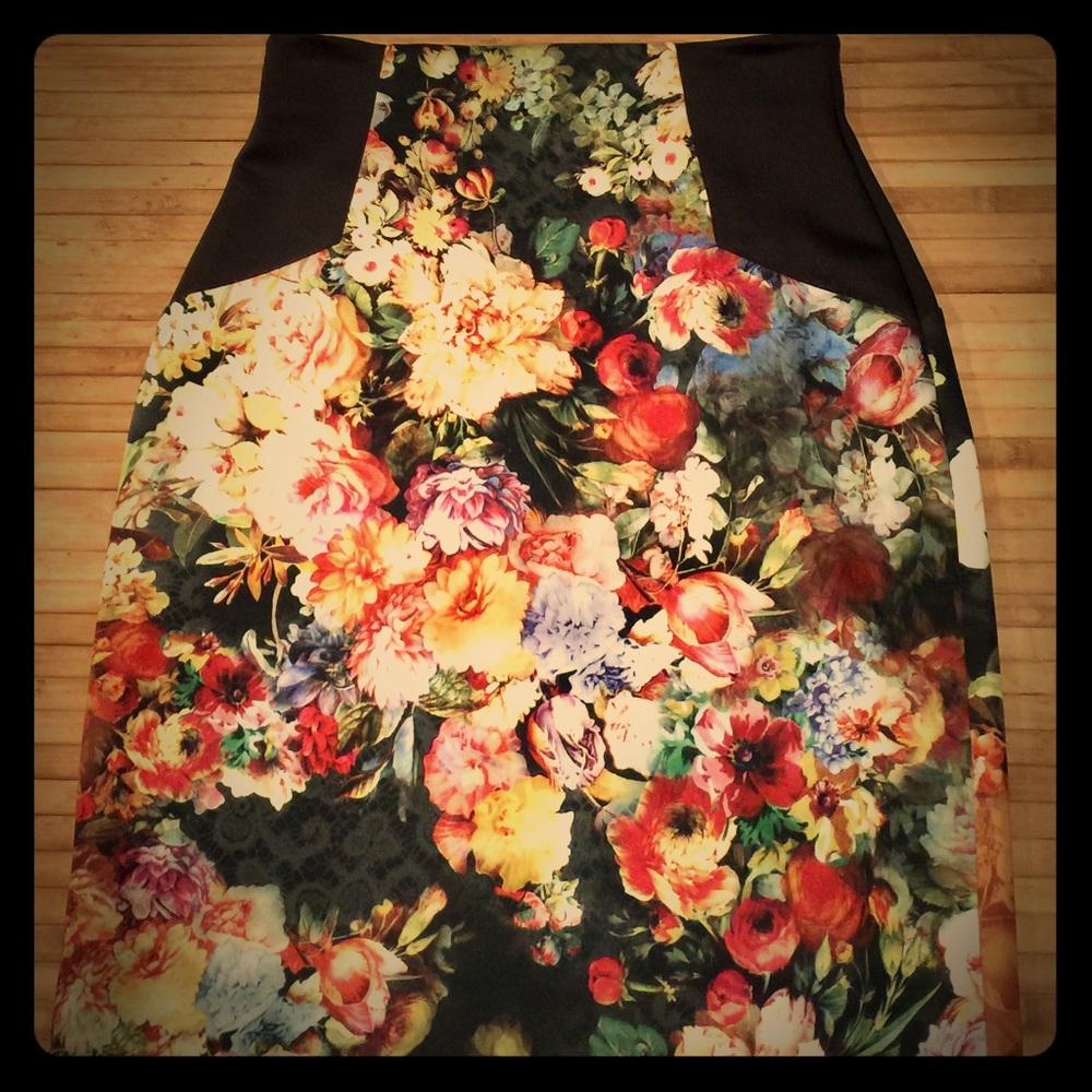 5Twelve Floral Scuba Pencil Skirt