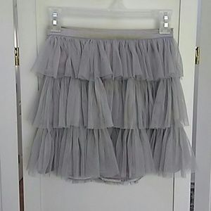 Gap Kids Gray Tule Ruffle Skirt