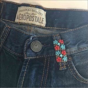 Jeweled Aeropostale Cut Off Jeans 27"