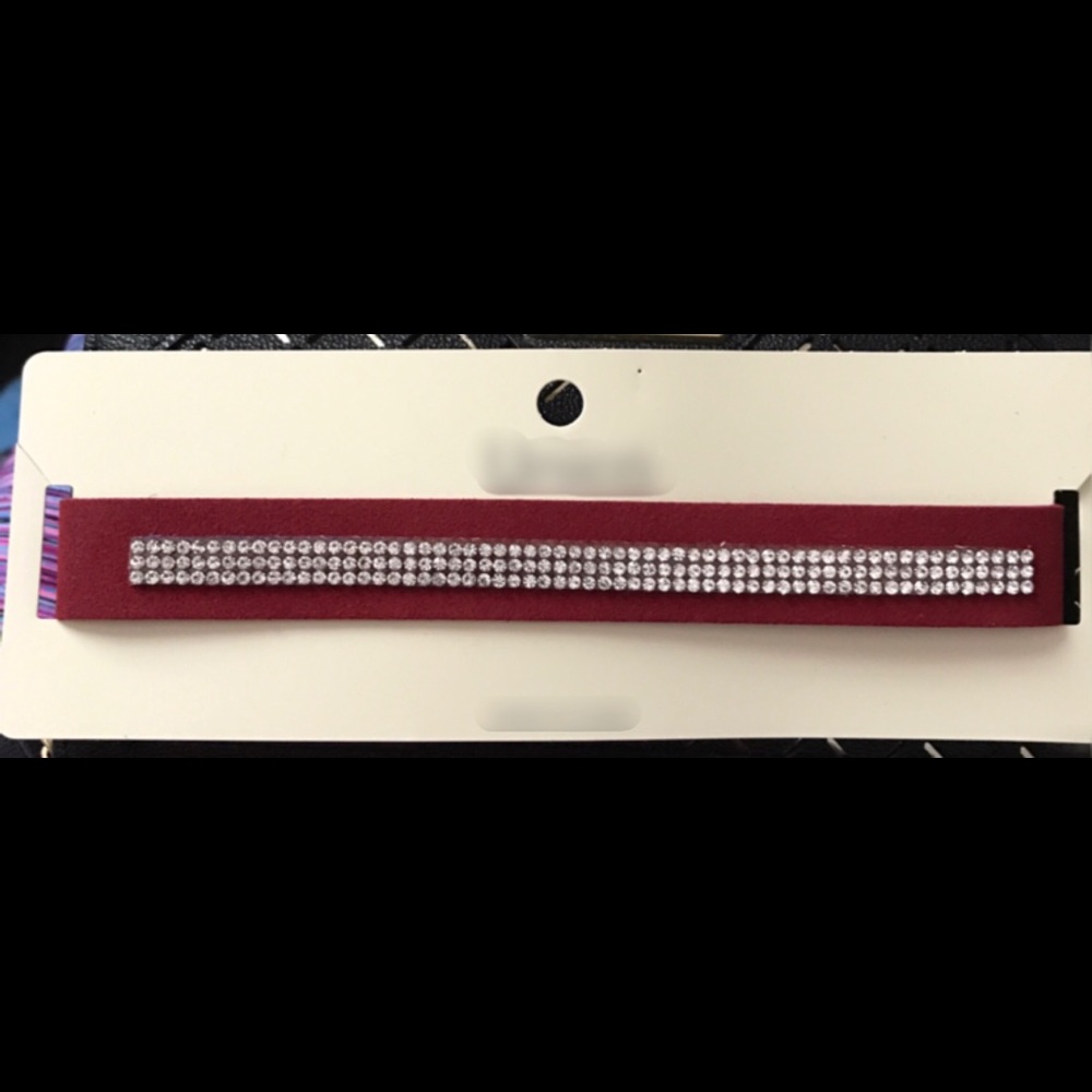 Red rhinestone choker