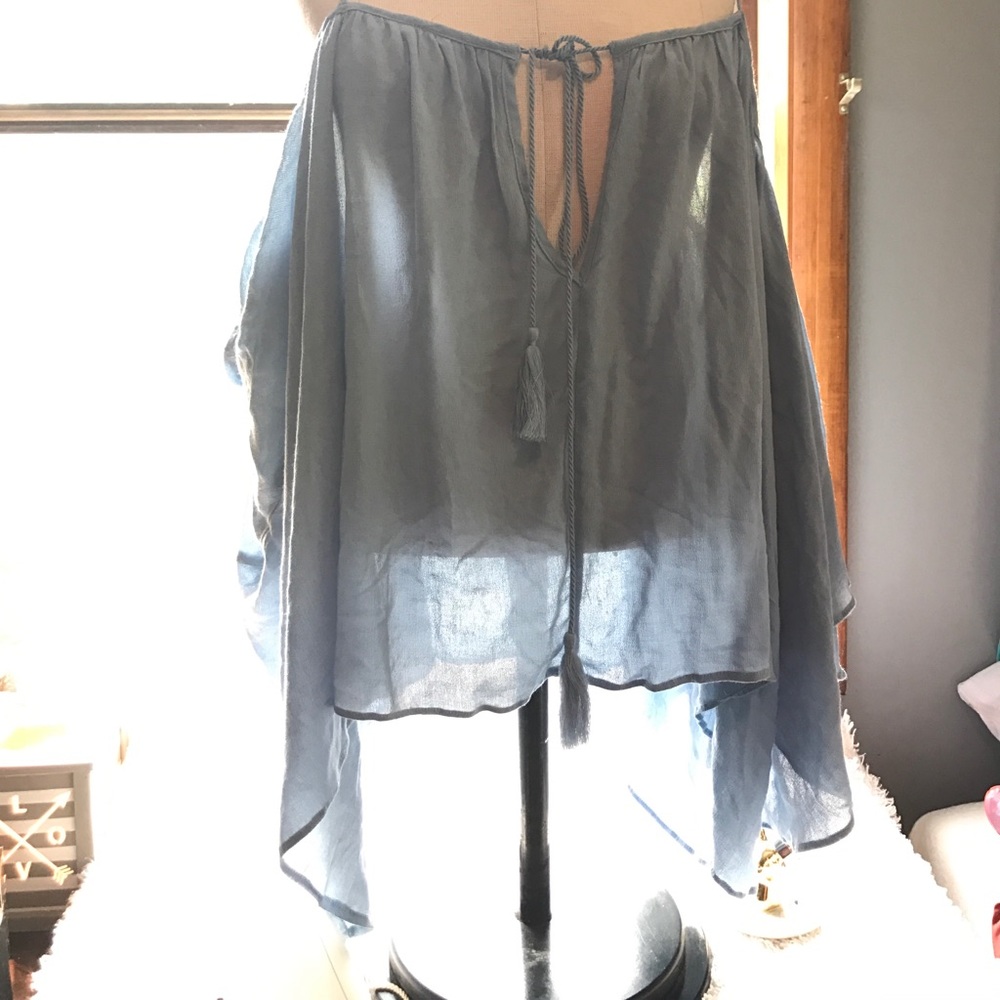 UrbanOG spaghetti strap cold shoulder top