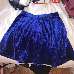 Velvet skater skirt