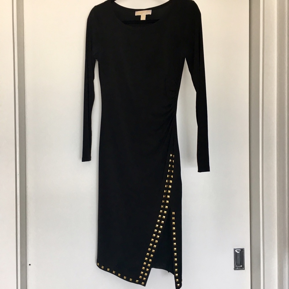 Authentic Michael Kors Studded Black Dress