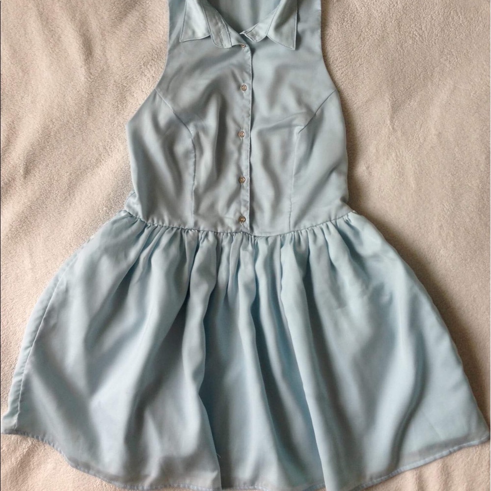 Baby blue dress