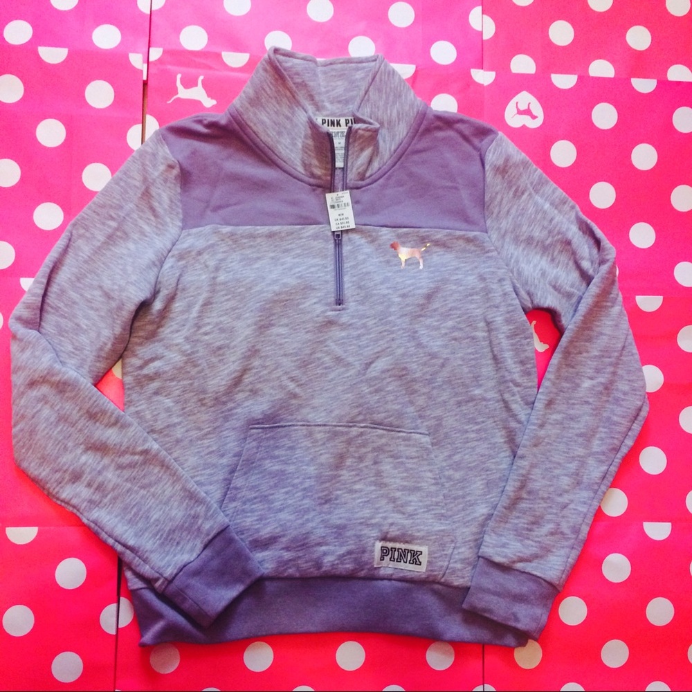 VS PINK Quarter Zip Pullover