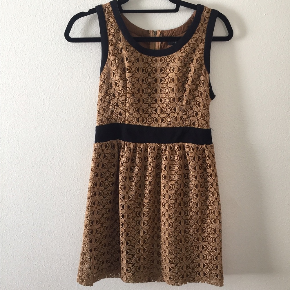 Forever 21 brown lace dress
