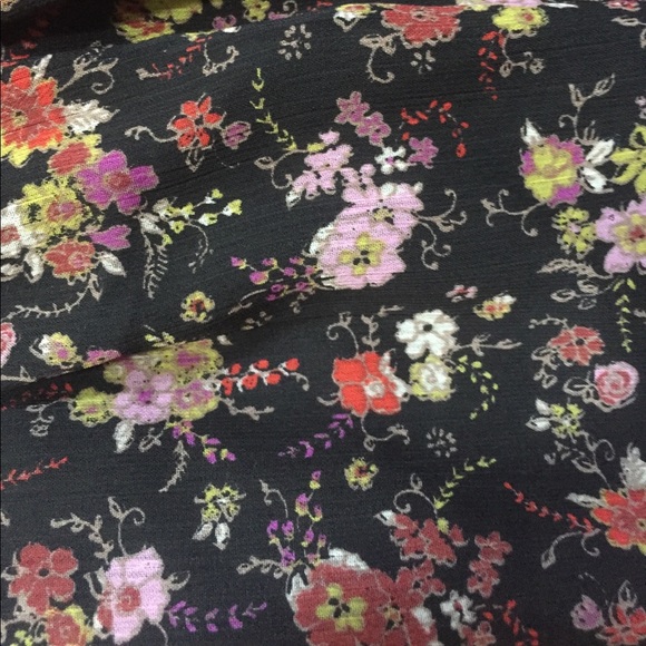 Black Floral Print Dress - Picture 4 of 4