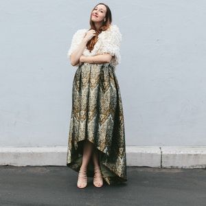 NWT Cynthia rowley brocade ball gown