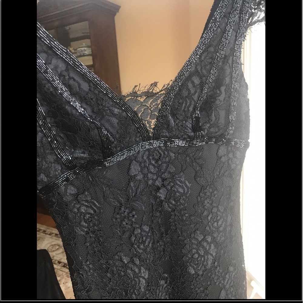 Designer ESCADA  Dress Black Lace and Silk