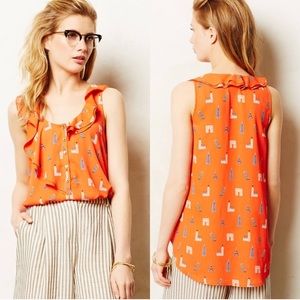 Anthropologie Maeve Aurelie Top Sz 4