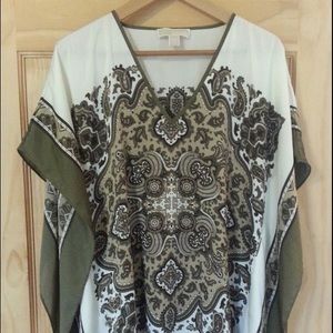 Michael Kors Boho Women's Top Blouse Poncho S/M