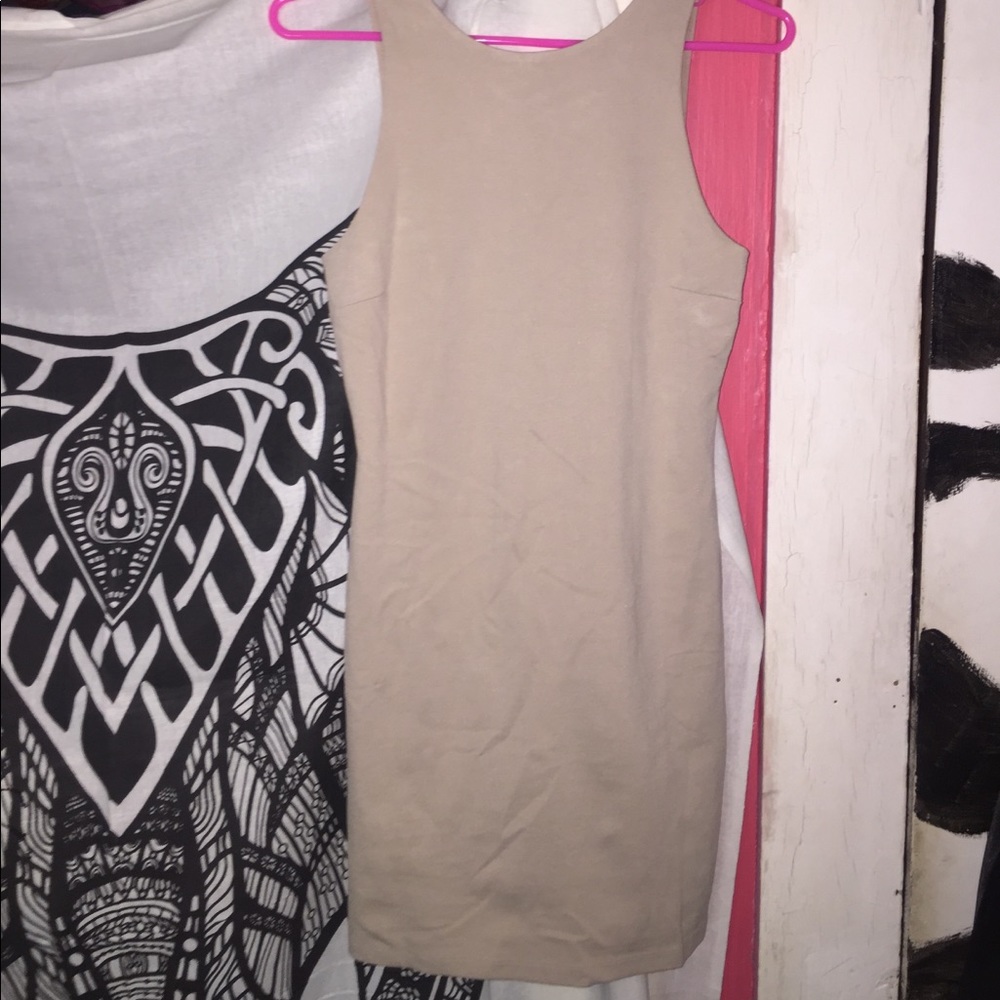 Tan dress