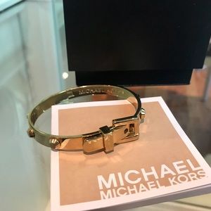 Michael Kors Astor Buckle Bangle Bracelet