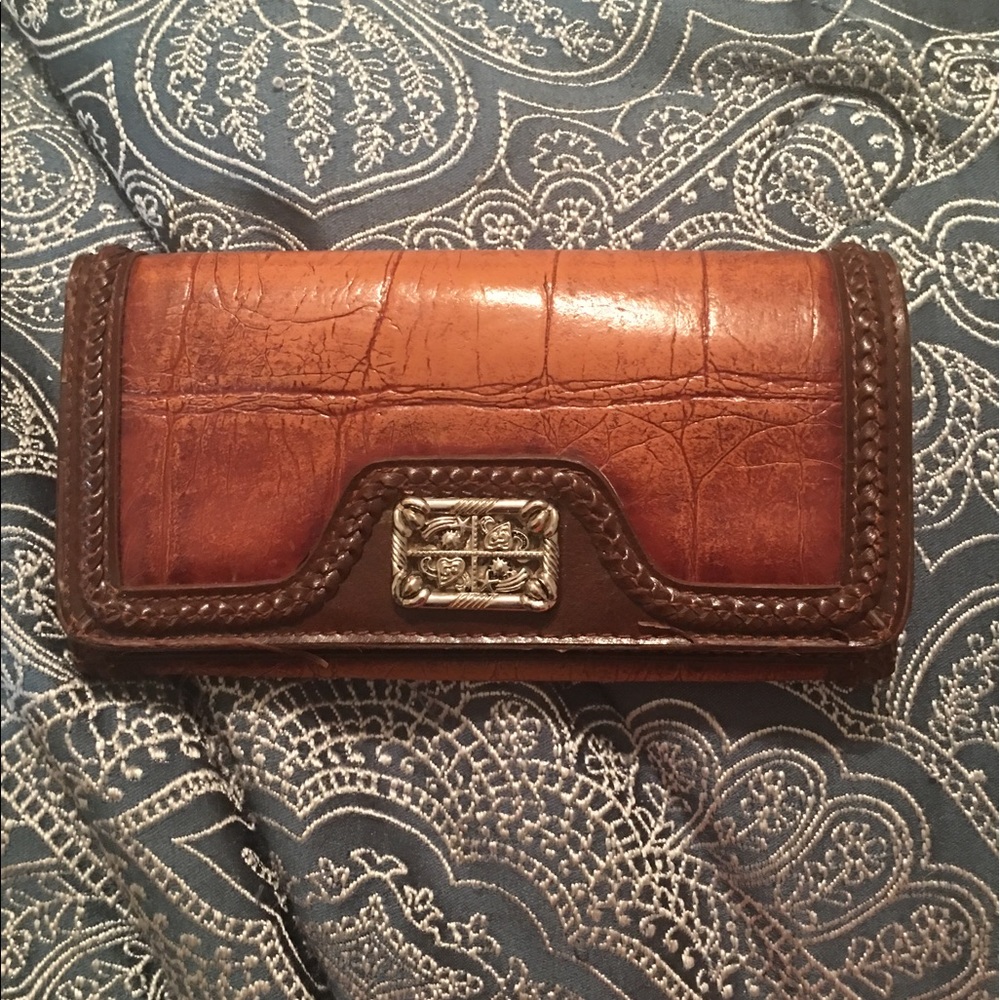 Vintage brown leather wallet