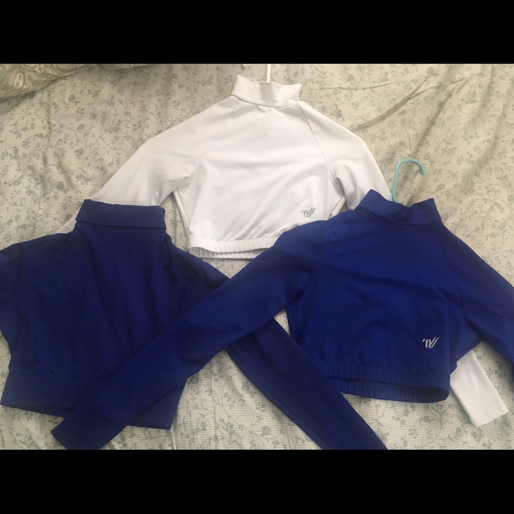 Varsity Cheer Long Sleeve Crop Tops!