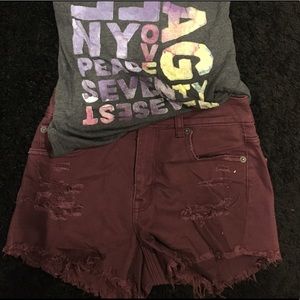 |A M E R I C A N•E A G L E| high waisted shorts🍒