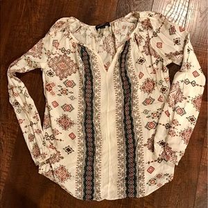 Beautiful boho blouse top Revolve fifteen twenty