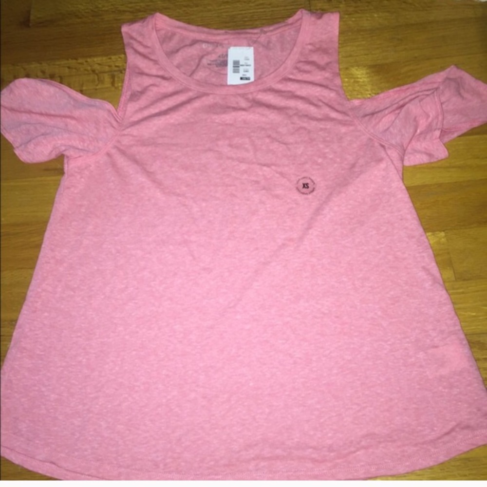 Pink off the shoulder top