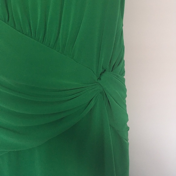 Green draped dress - Picture 2 of 4