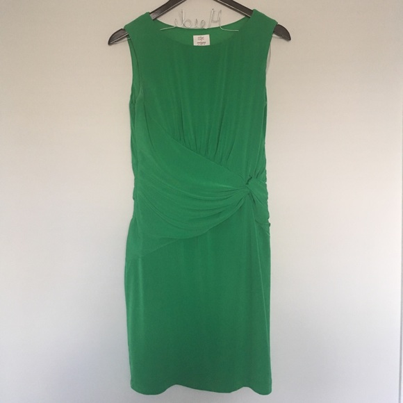 Green draped dress - Picture 3 of 4