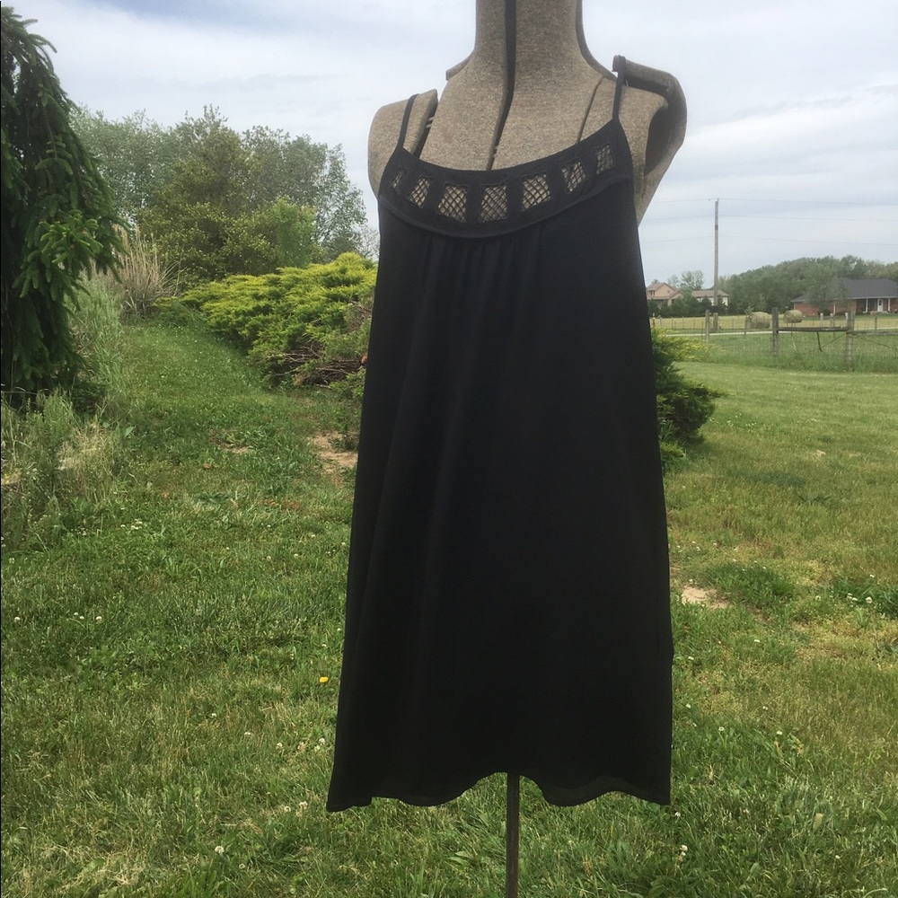 Black shift dress