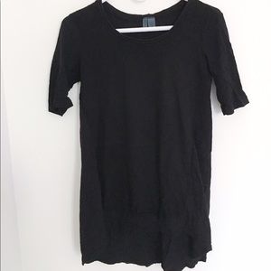 Black tunic tee from Anthropologie