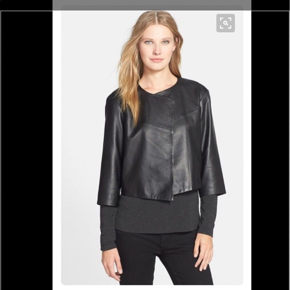 Eileen Fisher Leather Jacket