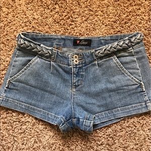 Guess distressed denim shorts