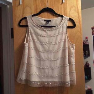 F21 Beaded Embellished Layered Tank Top Cami