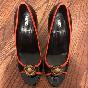 Fendi Peep-Toe Heel