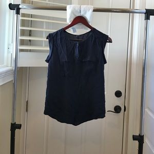 Silk Navy Shirt