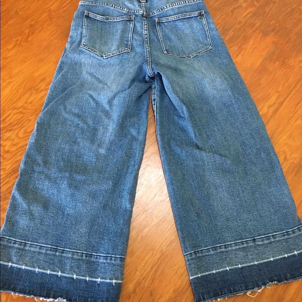 Madewell wide leg crop jeans-drop hem edition